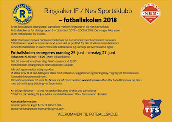 Påmelding til årets fotballskole i Gaupen åpner 20.mai.